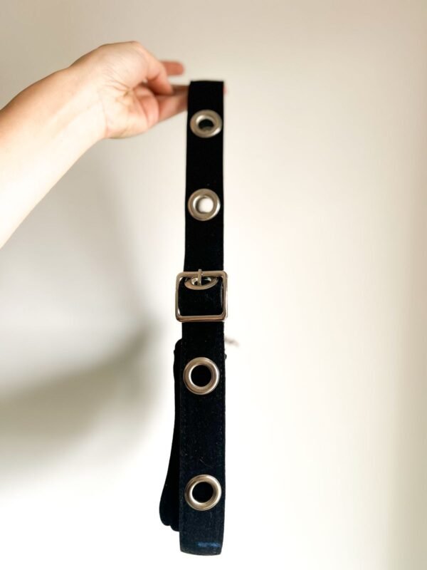 Cartera Karl gamuza negra - Imagen 2